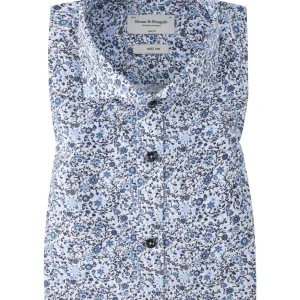BS Kamp Slim Fit Skjorta - Blue