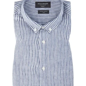 BS Saga Modern Fit Skjorta - Dark Blue