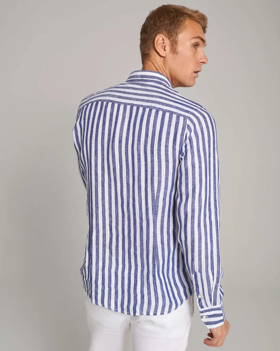 BS Ocon Casual Slim Fit Skjorta - Blue/White - Bild 6
