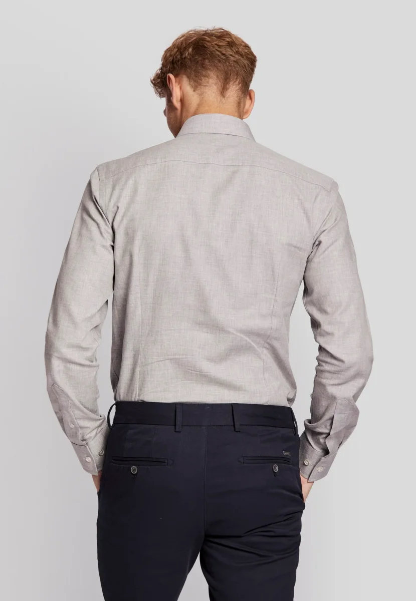 BS Lincoln slim fit Skjorta - Ljusgrå - Bild 6