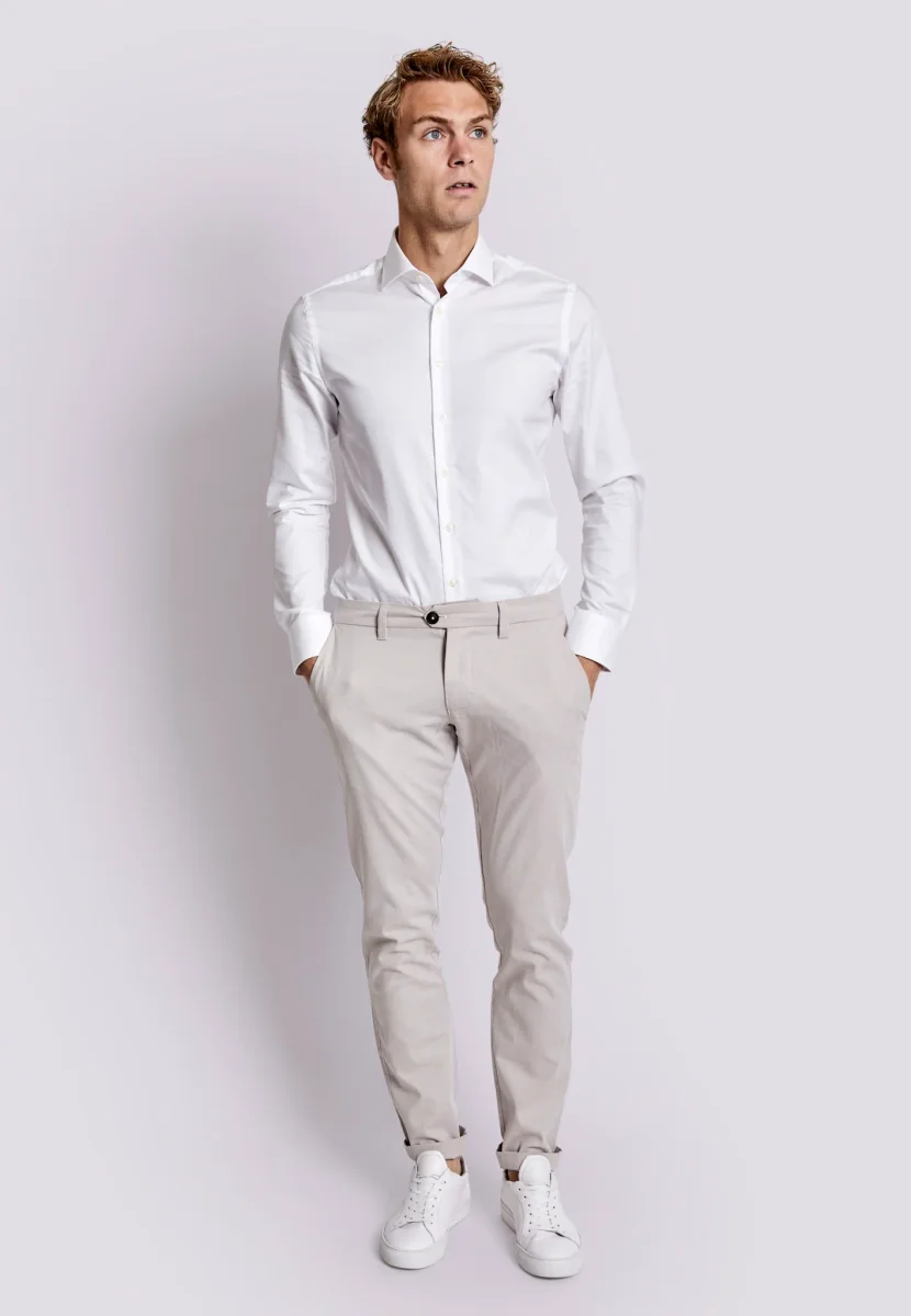 BS Francisco Slim Fit Chinos - Beige - Bild 4