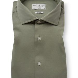 BS Rice Slim Fit Skjorta - Green