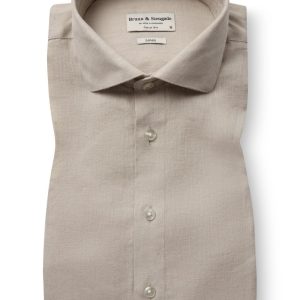 BS Perth Casual Slim Fit Skjorta - Sand