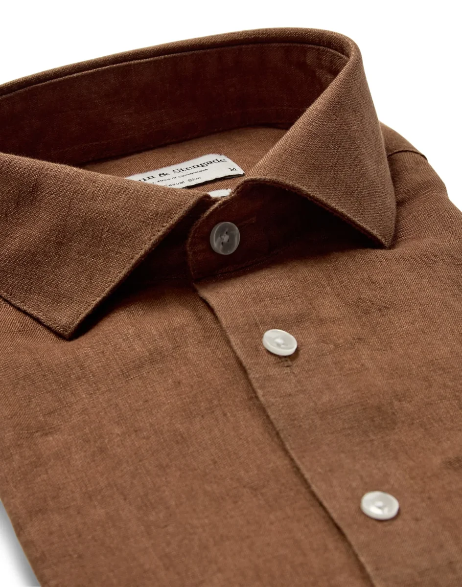 BS Perth Casual Slim Fit Skjorta - Toffee - Bild 3