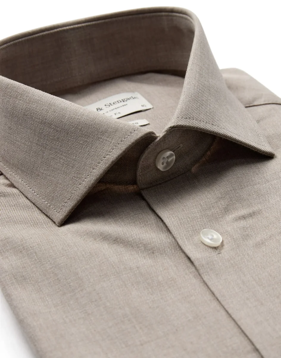 BS Hayward Slim Fit Skjorta - Sand - Bild 3