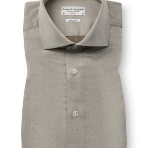 BS Jayson Slim Fit Skjorta - Light Brown