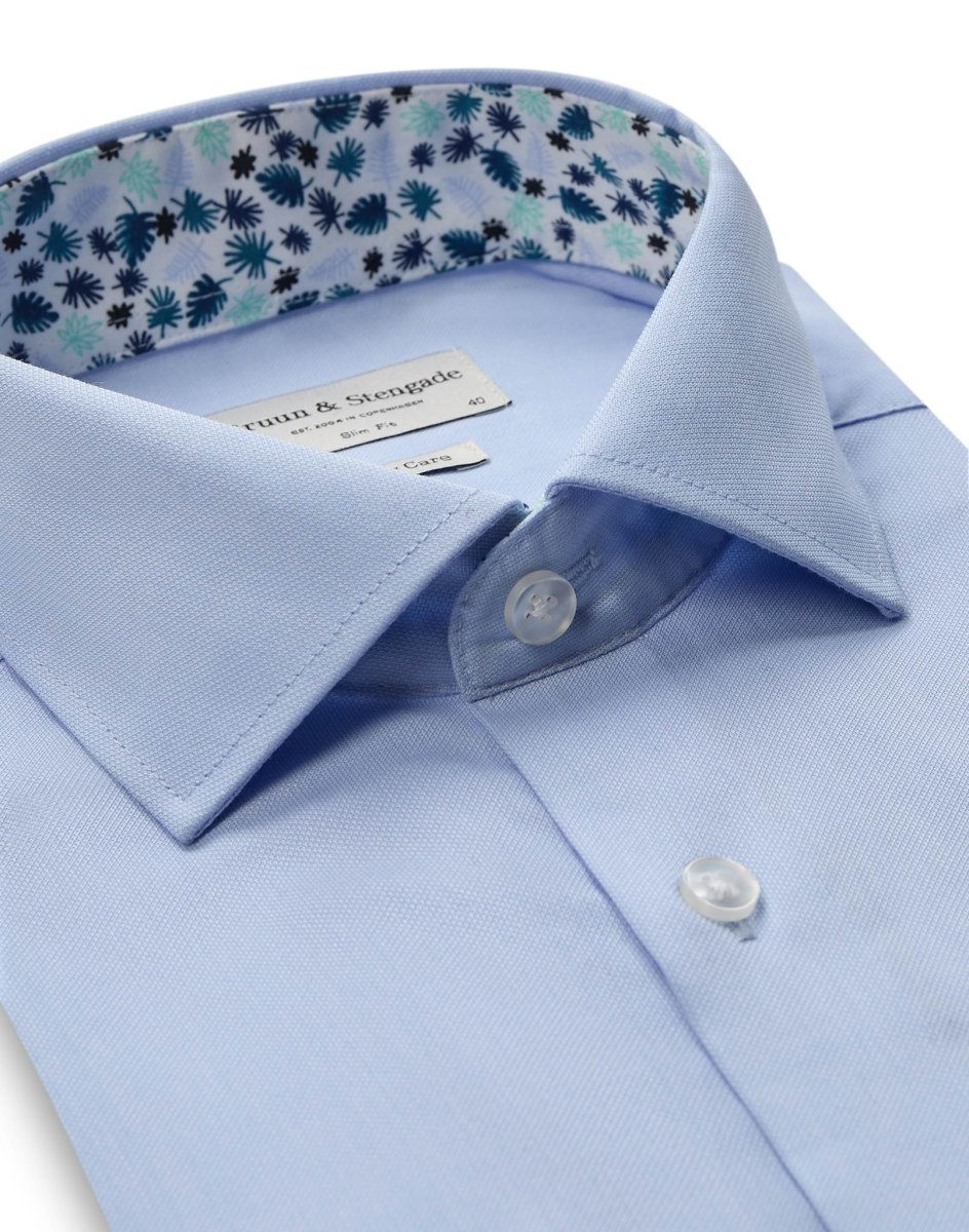 BS Novak Slim Fit Skjorta - Light Blue - Bild 3