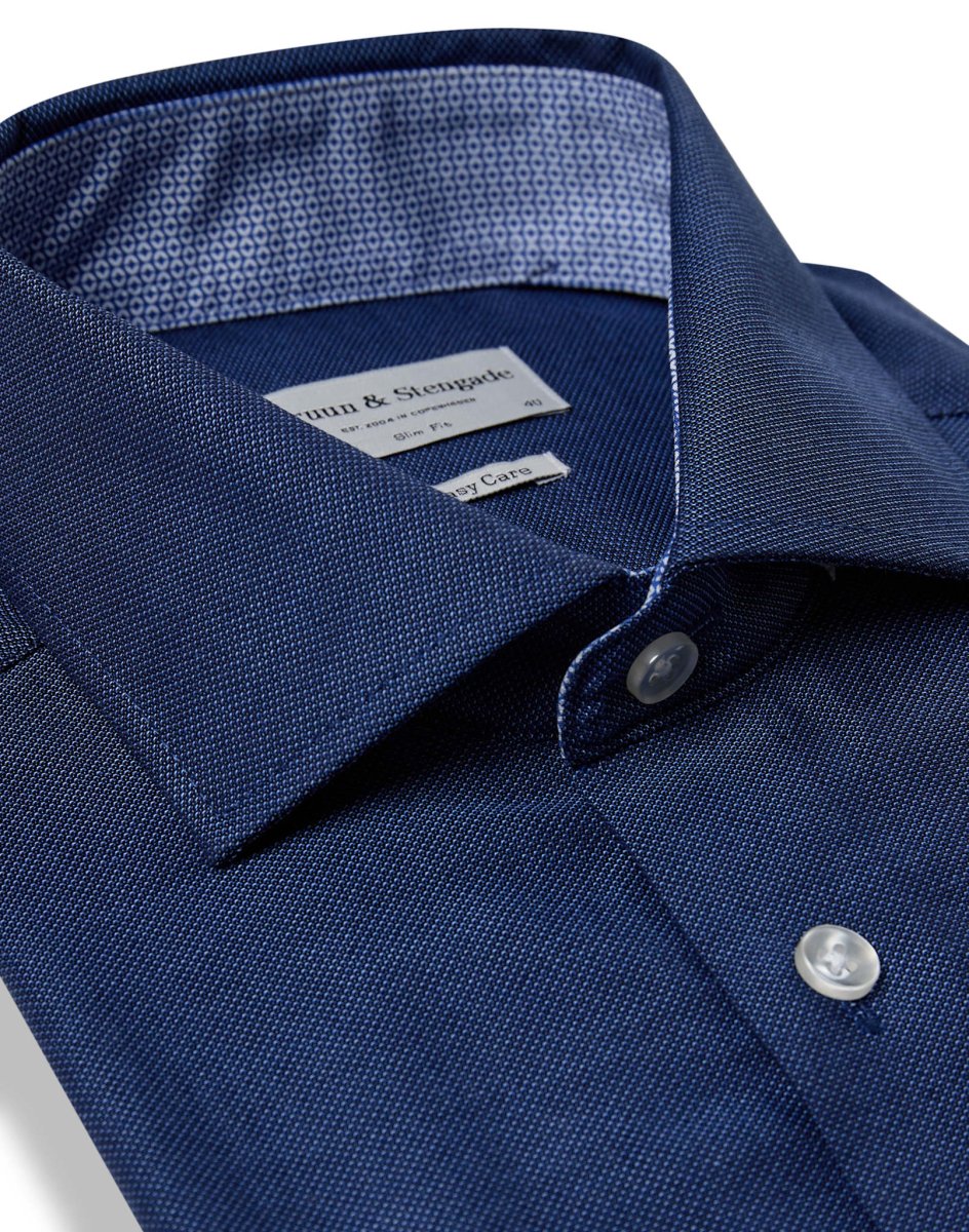 BS Diaz Slim Fit Skjorta - Dark Blue - Bild 3