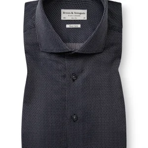 BS Gray Slim Fit Skjorta - Navy
