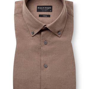 BS Akihito Casual Modern Fit Skjorta - Brown