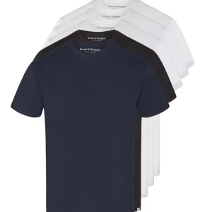 BS Antiqua Regular Fit T-shirt - White, White, White, Black & Navy