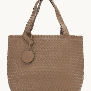 Tote Bag Flätad - Mocca Metallic Mocca