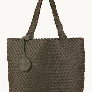 Tote Bag Flätad - Army Gun Metal
