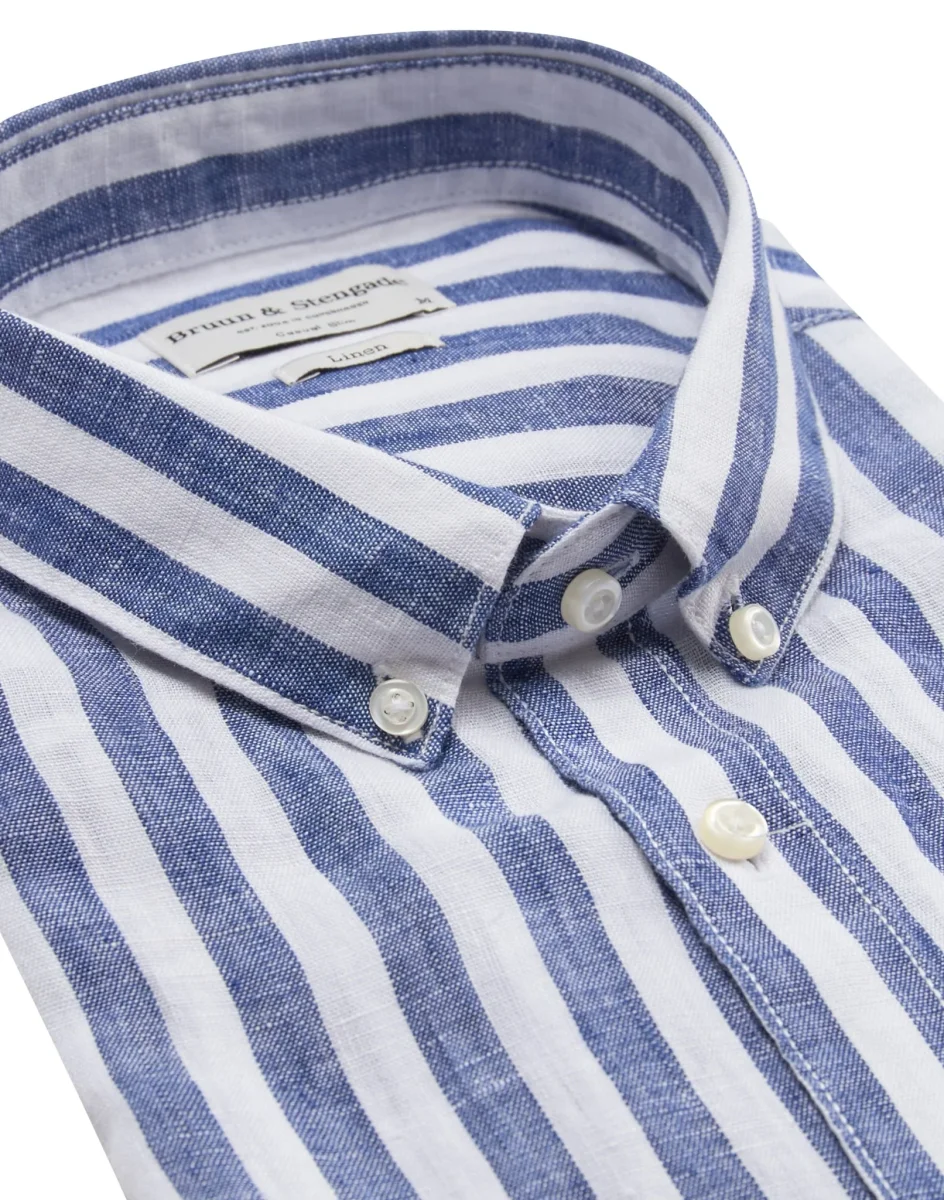 BS Ocon Casual Slim Fit Skjorta - Blue/White - Bild 3