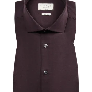 BS Denham slim fit Skjorta - Bordeaux