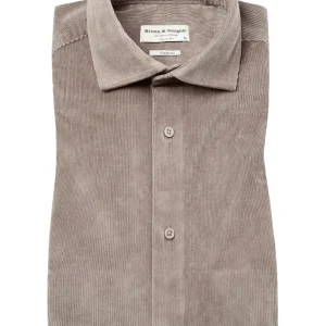 BS Kongsberg casual slim fit Skjorta - Mud