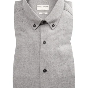 BS Tromsoe casual slim fit Skjorta - Ljusgrå