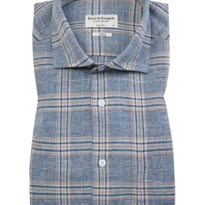 BS Vettel Casual Slim Fit Skjorta - Blå