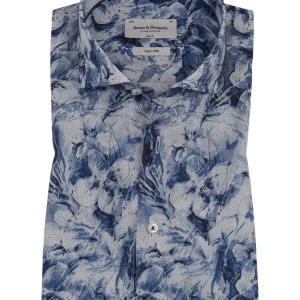BS Elliott Slim Fit Skjorta - Blue