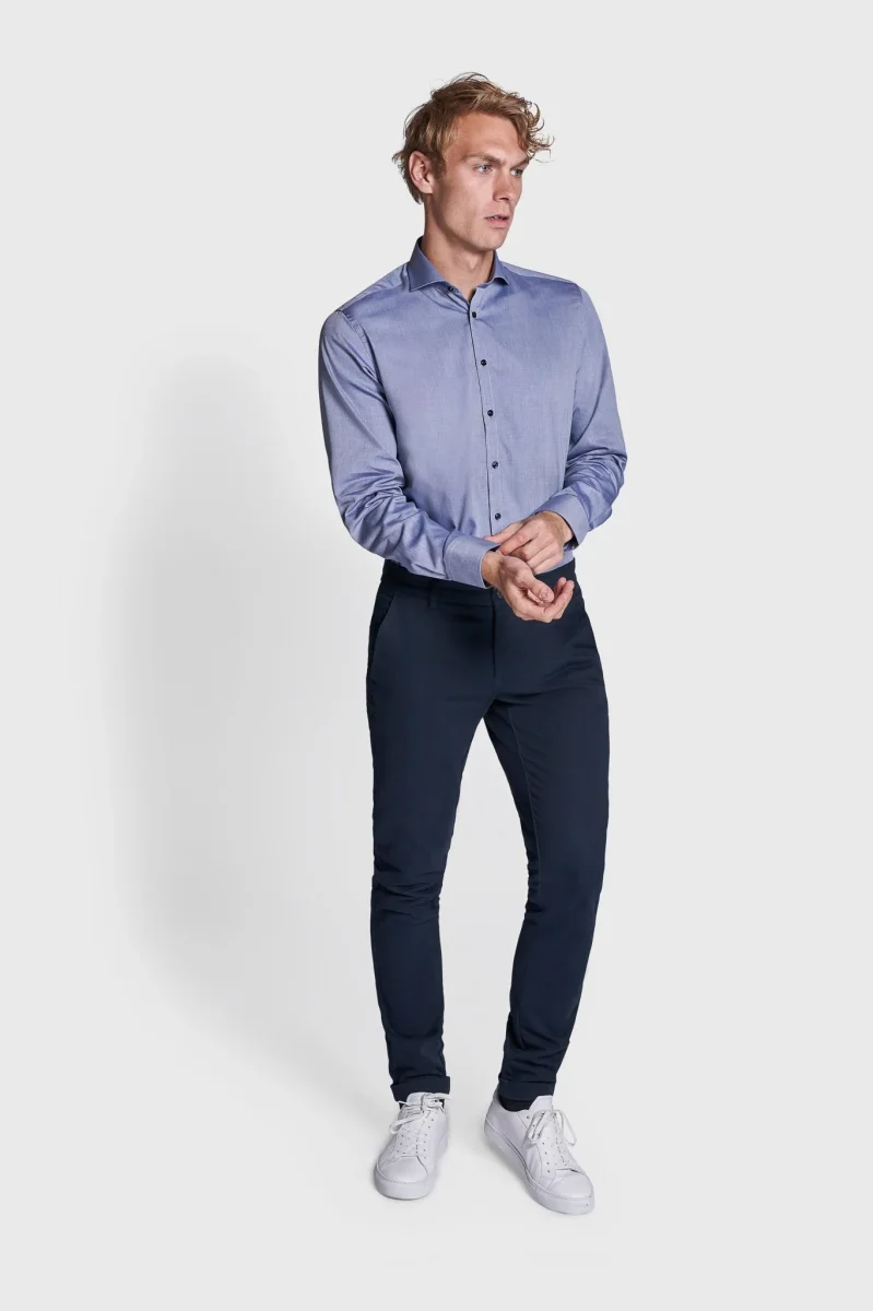 BS Felix Modern Fit Skjorta - Blå - Bild 4