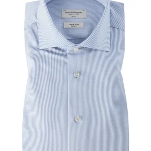 BS Katla Slim Fit Skjorta - Light Blue/White