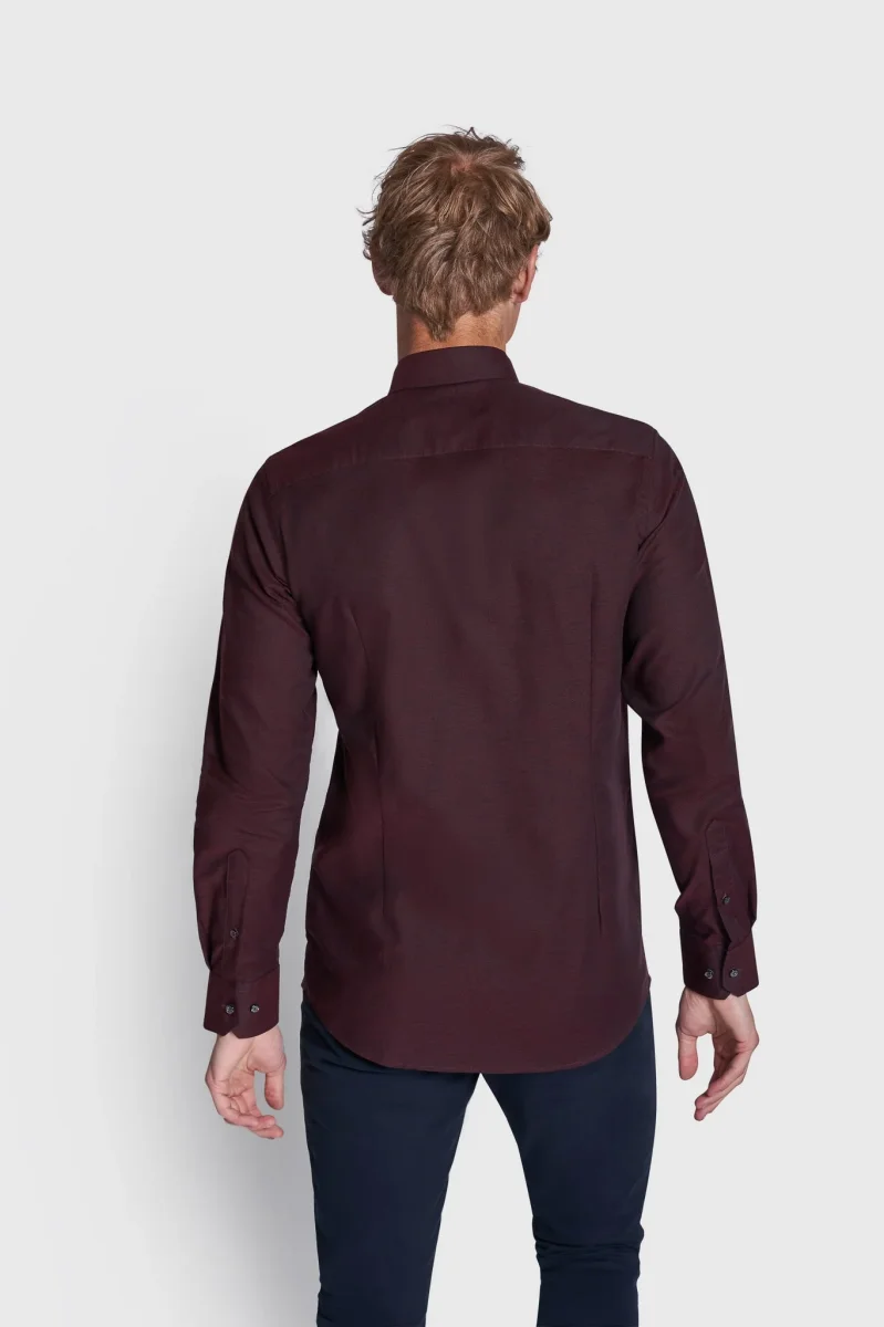 BS Maquire Modern Fit Skjorta - Bordeaux - Bild 6
