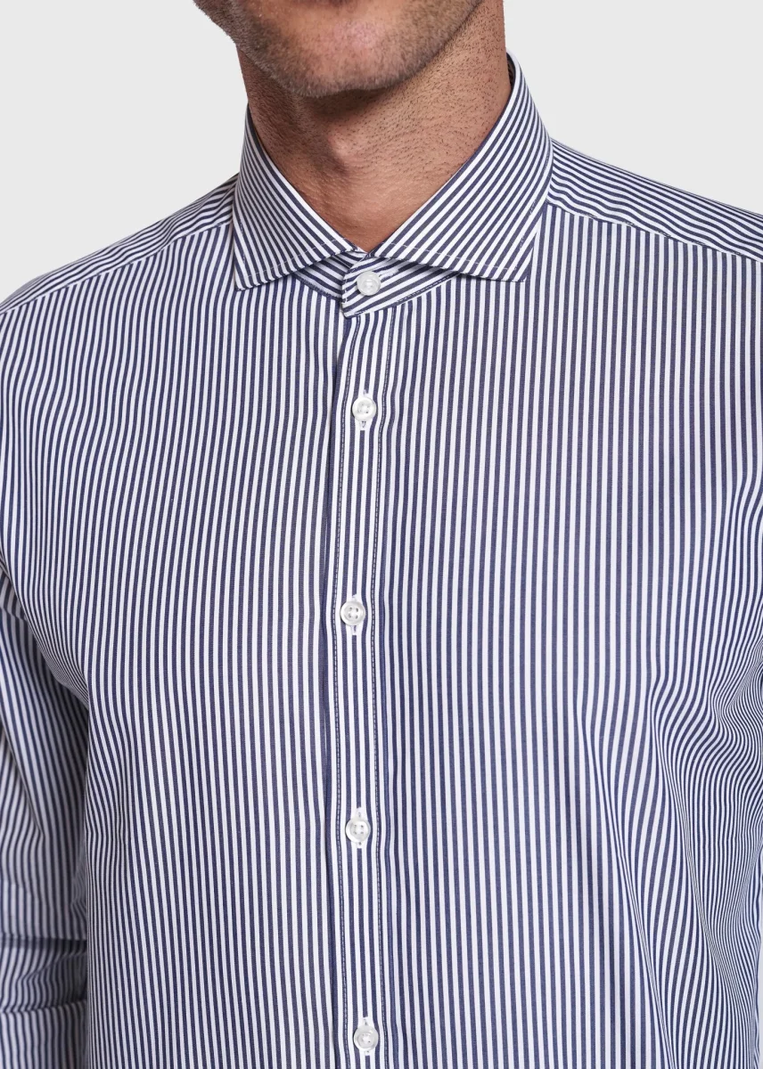 BS Matthew Slim Fit Skjorta Dark Blue - Dark Blue - Bild 8