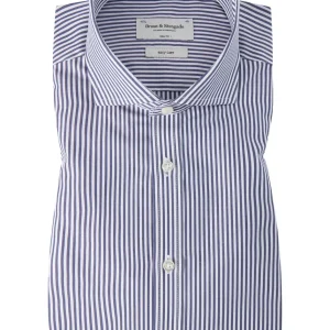 BS Matthew Slim Fit Skjorta Dark Blue - Dark Blue