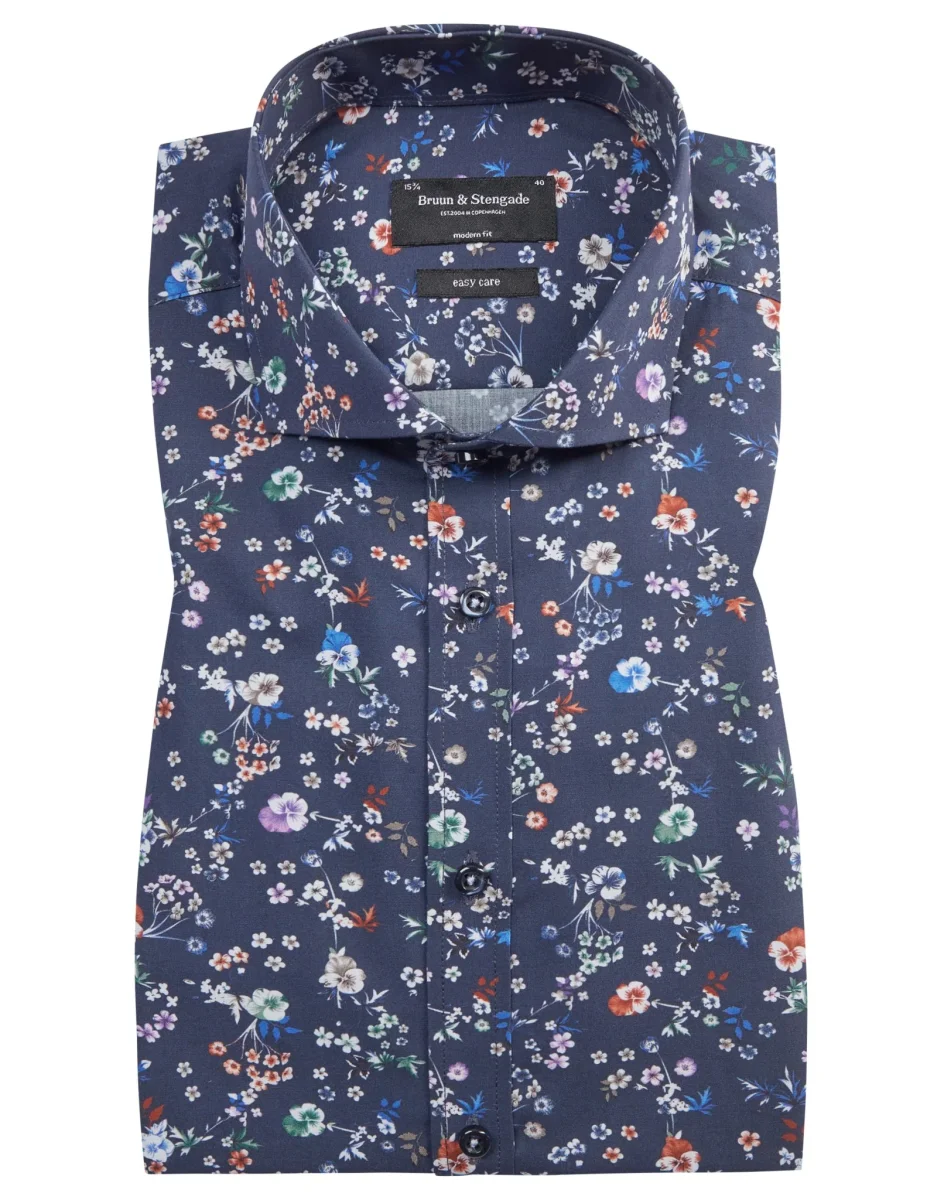 BS Sporar Modern Fit Skjorta - Navy - Bild 2