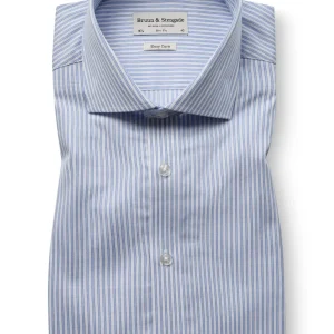 BS Popyrin Slim Fit Skjorta - Light Blue/White