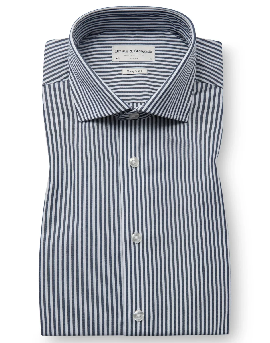 BS Love Slim Fit Skjorta - Navy/White