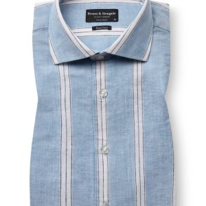 BS Correa Casual Modern Fit Skjorta - Light Blue/White