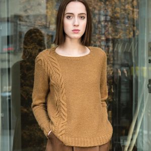 Parkview tröja i design från The Fibre Co, stickkit